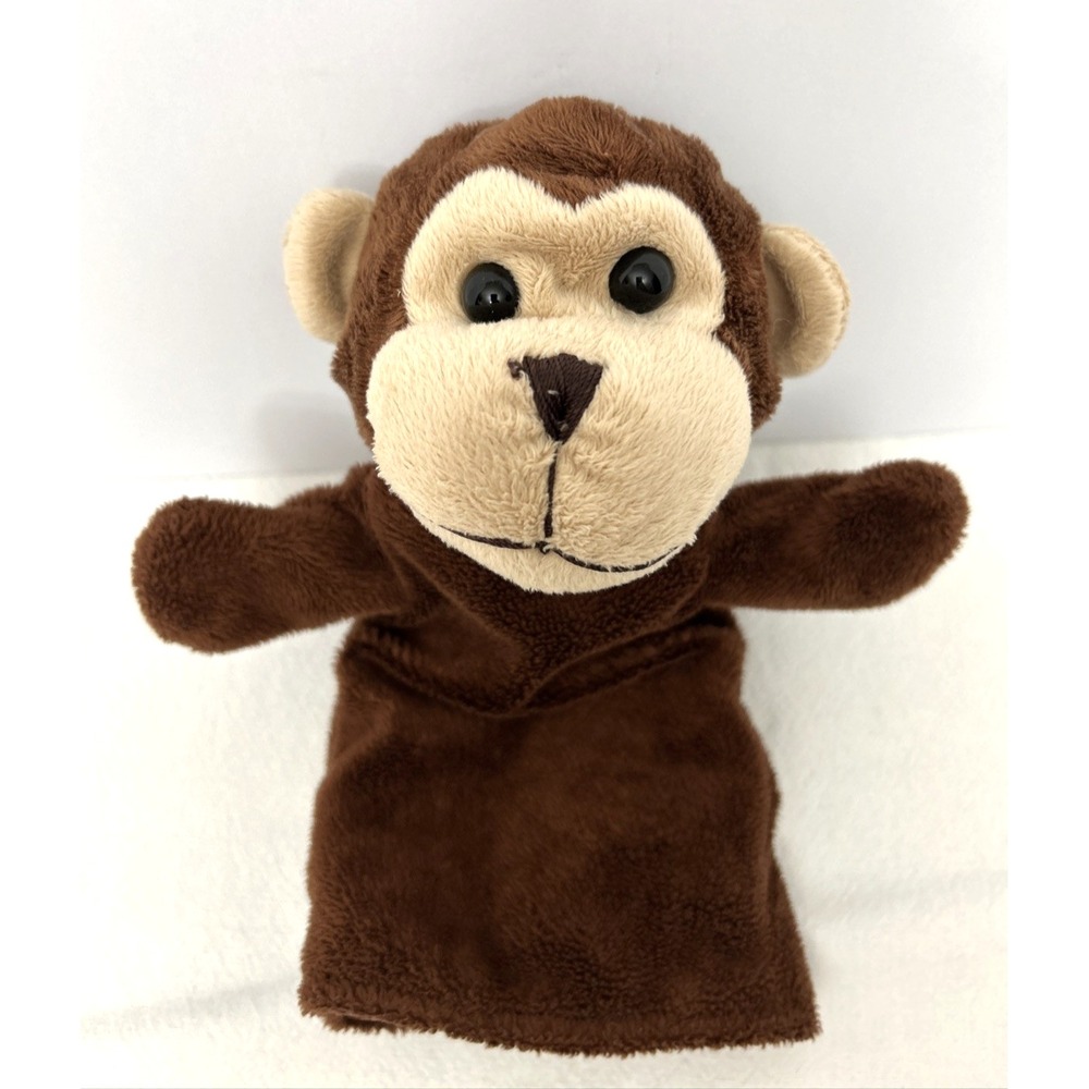 Restoration Hardware Monkey Hand Puppet Plush Family Puppet Theater